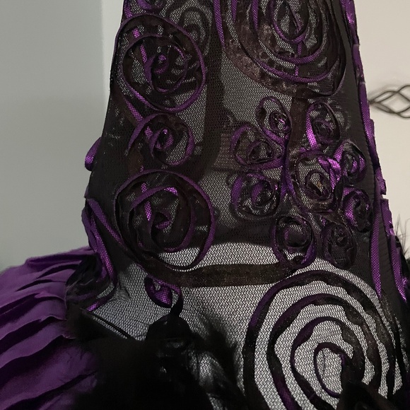Purple satin witch hat - Picture 3 of 5